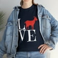 thumbnail image 2 of I Love Goats With Red Goat T-shirt, 2 of 2