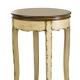 thumbnail image 3 of Furniture of America Nya Vintage Wood Round End Table in White, 3 of 6