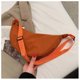 thumbnail image 3 of Orange Nylon messenger bag women's trendy bag light small shoulder bag armpit bag simple shoulder canvas bag, 3 of 5