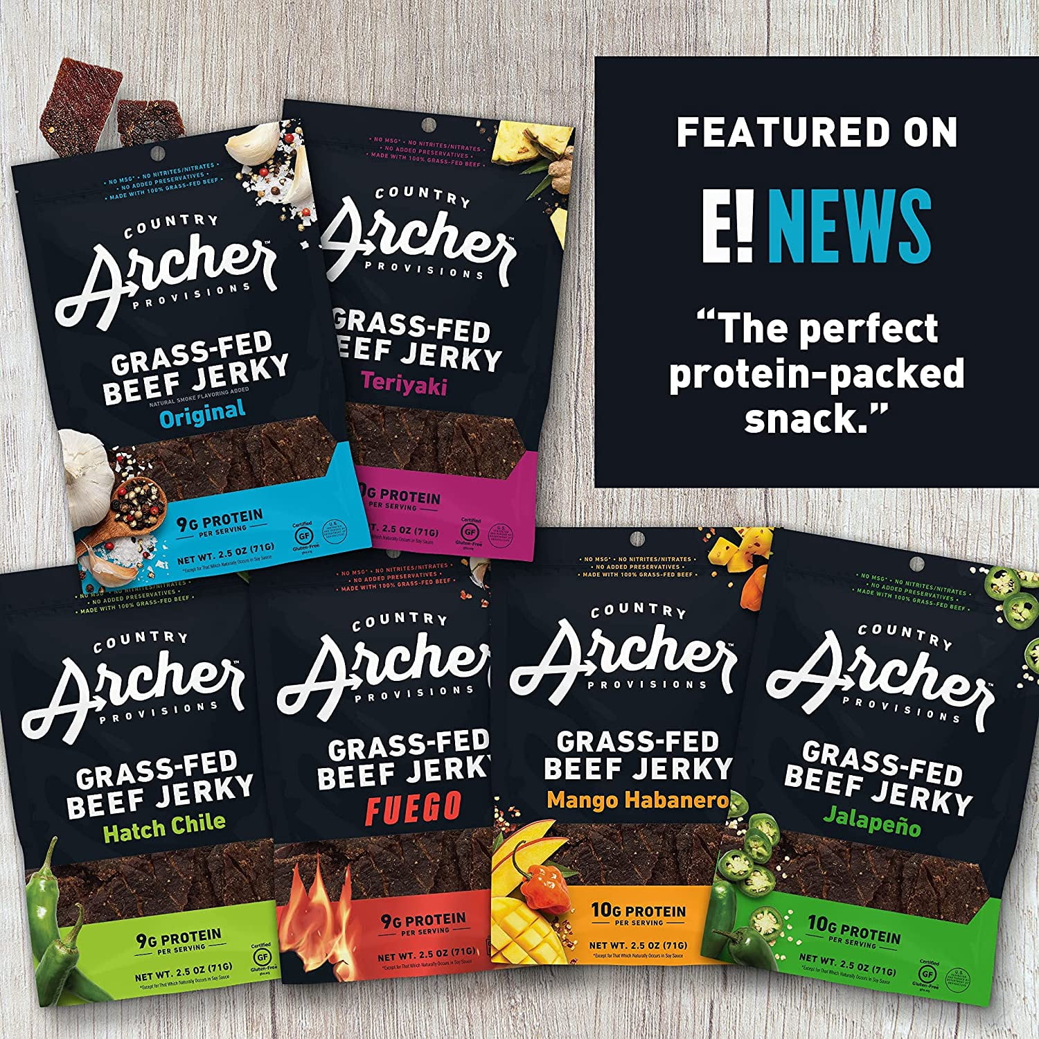 Country Archer Mango Habanero Beef Jerky 16 Ounce