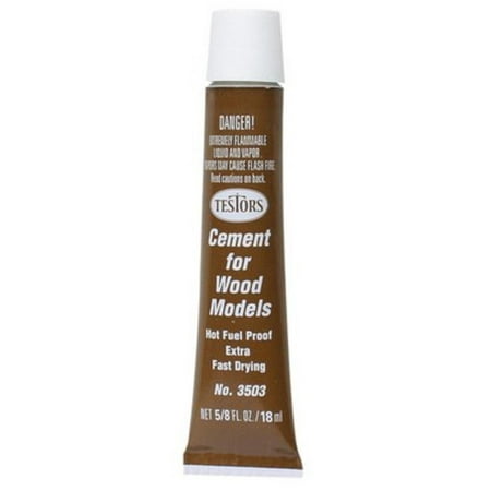 Fast Drying Wood - Fast Drying Wood Cement by Testors, Testors 3503 Cement for Wood Models Extra Fast Drying By Testor Corp