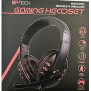 Up-Tech Gaming Wired Headset w/MIc Black/Red SO-0008 (XBOX One, PS4, Mobile & PC)
