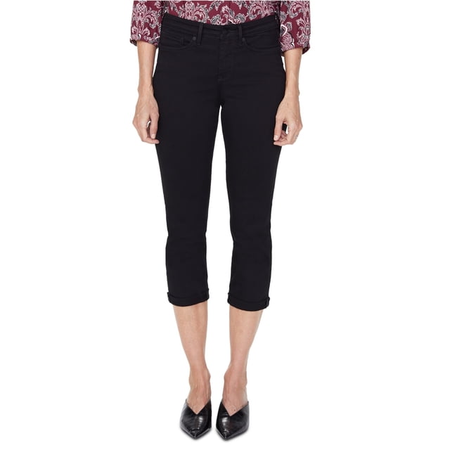 NYDJ Womens Solid Cropped Jeans negro 10x22 NYDJ Cropped