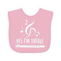 Inktastic Funny Flute Music Quote Boys or Girls Baby Bib