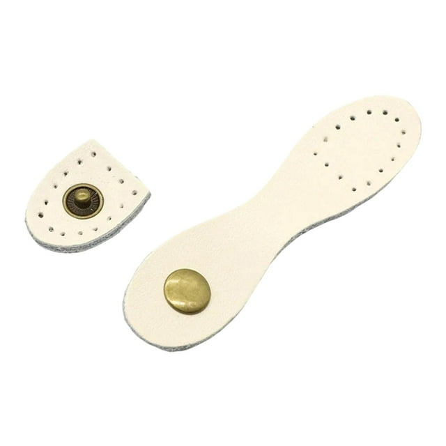 Suministros para hacer monederos con hebilla a presión de cuero sintético, monedero multifuncional hecho a mano. Beige