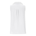 thumbnail image 6 of Kovlvoll Womens Plus Size Tops V Neck Sleeveless Button up Shirts Vests Summer Casual Comfy Solid Color Top, 6 of 6