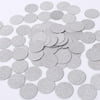 Glitter Paper Confetti Wedding Party Decor and Table Decor 1.2’’ in Diameter (silver glitter,200pc)