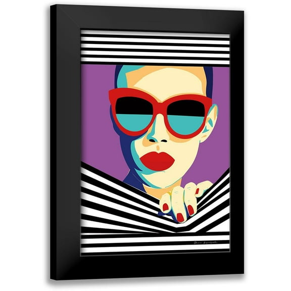 Escalante, Omar 11x14 Black Modern Framed Museum Art Print Titled - Style and Attitude II