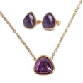 thumbnail image 1 of Set de joyería LuckyLy para mujer con cuarzo Modelo Aline violeta oscuro UNITALLA, 1 of 8