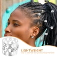 thumbnail image 3 of unbranded 20Ud Brazaletes Metálicos Para Con Rhinestones Plata Para Y Accesorios Dreadlocks, 3 of 6