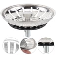 thumbnail image 3 of Kitchen Sink Strainer Stainless Steel Kitchen Garbage Disposal Strainer Sink Drain Catcher (Silver), 3 of 9