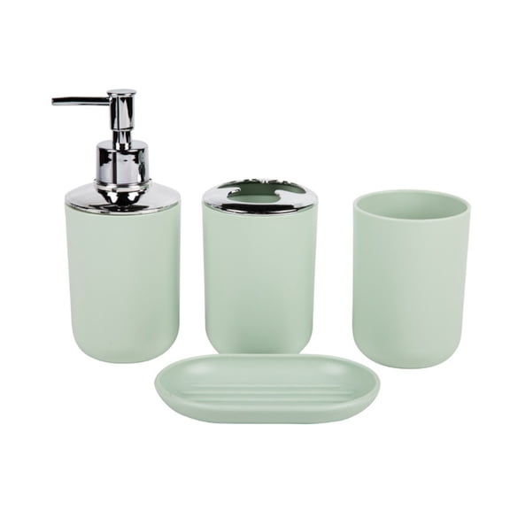 WINDLAND Plastic Bathroom Organization Set 4Pcs Soap Dish Holder For Modern Home Decors