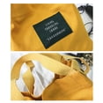 thumbnail image 5 of Mini Canvas Tote Bag for Women, Small Casual Handbag with Snap Closure, Lightweight Durable Crossbody Purse for Travel and Daily Use, 6.6" x 6.6" x 4.7",Yellow, 5 of 6