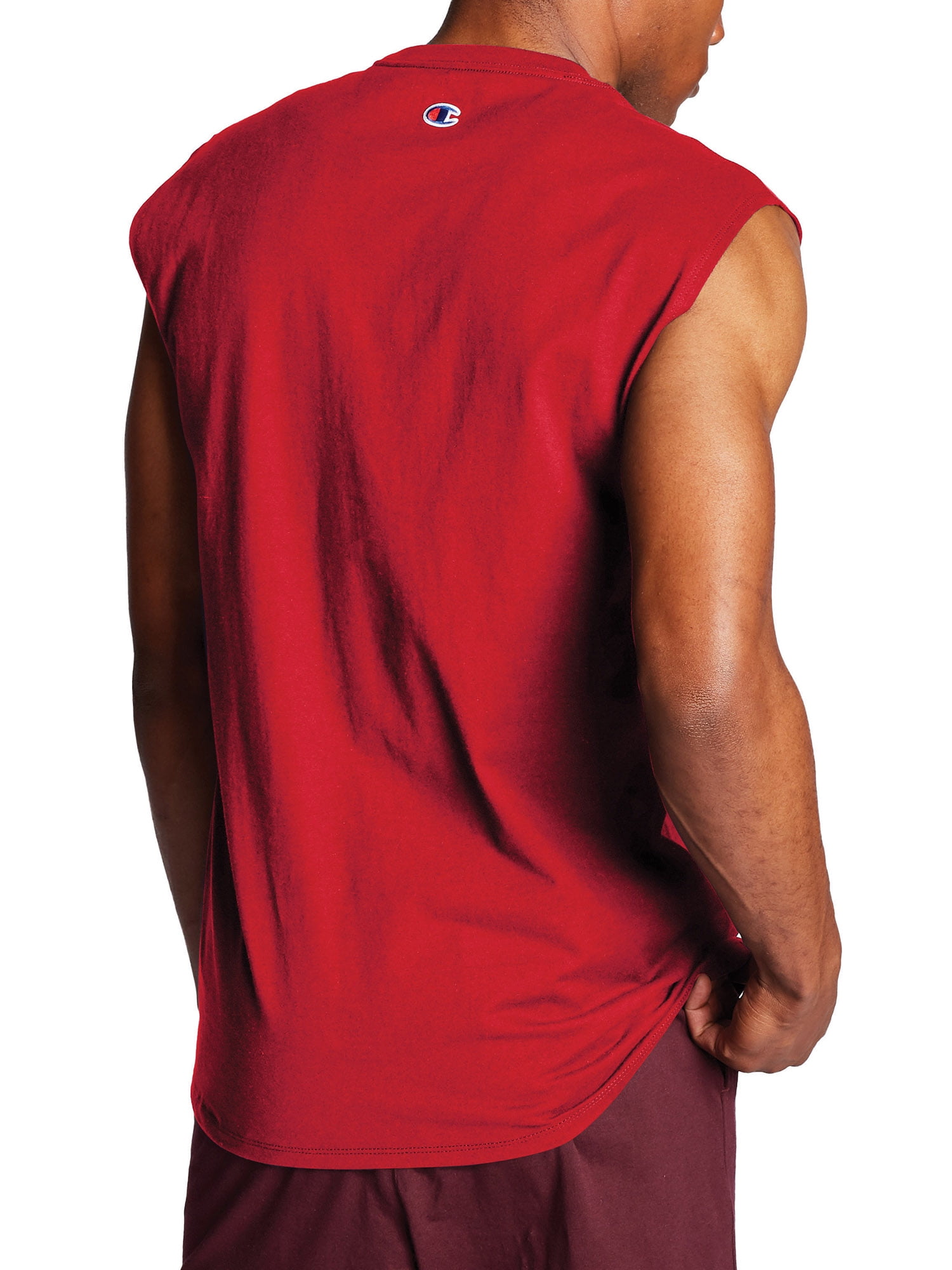 Champion Men's and Big Men's Script Logo Classic Jersey Muscle Tee, Sizes S-2XL
