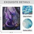 thumbnail image 3 of Diamond Art Kits for Adults - 5d Purple Dragon Forest Scene Diamond Painting for Adults, Diamond Art for Adults Beginners, Diamond Painting Kits for Adults for Home Wall Decor, 3 of 7
