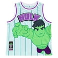 thumbnail image 4 of Marvel Spidey and His Amazing Friends Hulk Mesh Jersey Athletic Tank Top and Basketball Shorts Outfit Set Toddler to Little Kid, 4 of 5