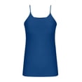 thumbnail image 6 of Women's Cotton Plus Size Adjustable Spaghetti Strap Camisoles Scoop Neck Soft Casual Year-Round Undershirts (1X-5X), #03 Blue 5XL, 6 of 6
