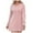 Pink Dress for Women, variant on HAPIMO Women's Mini Hoodie Knitted Dress Sweater Solid Color Spring Long Sleeve Crew Neck Elegant Casual Trendy Gray L