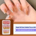 thumbnail image 3 of Vogacara 1 Juego de prensa de punta francesa en las uñas, brillo degradado, puntas extralargas, calcomanías desmontables, Kit de manicura de salón de Type3 NO3 Vogacara  CE011628-18, 3 of 6