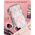 thumbnail image 6 of Mumba Deluxe Ulta Slim Hard Shell Travel Case for Nintendo Switch - holds 10 Game Cartridges -Pink Marble, 6 of 6