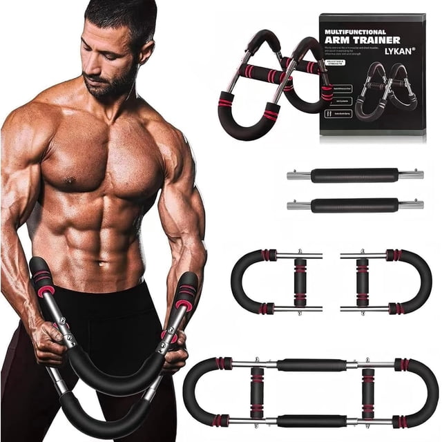 Arm Trainer Saker Twister, de 18 a 45 kg, ajustable para el pecho, color rojo