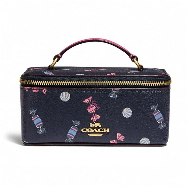 COACH Vanity Case With Scattered Candy Print in Navy, F73147 Walmart