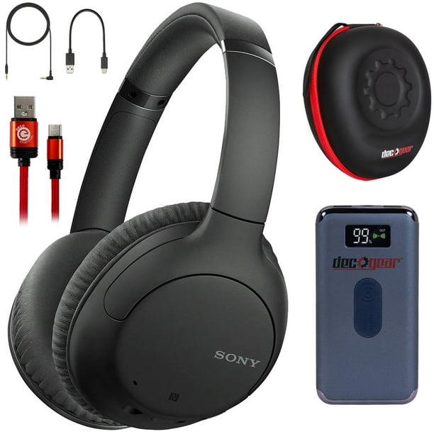 Sony Wh Ch710n Wireless Noise Canceling Headphones Black With Deco Gear Case Bundle Walmart Com Walmart Com