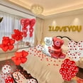thumbnail image 6 of 1058pcs Balloon Decoration Red Aluminum Helium Balloon Set,40 Inch Love Large Love Bear Artificial Rose Petals，Confession Wedding Proposal Marriage Anniversary Valentine's Day Romantic Party, 6 of 6