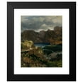 thumbnail image 2 of Thomas Ender 20x24 Black Modern Framed Museum Art Print Titled - View of Lake Garda (1840), 2 of 5