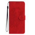 thumbnail image 4 of Cases Cover For iPhone 15 Case Butterfly Flower Imprinted PU Leather Wallet Stand Phone Cover - Red, 4 of 5