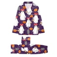 thumbnail image 6 of Leey-Word Family Matching Halloween Pajamas with Pockets for Photos and Party Perfect for Halloween Morning, A Great Holiday Gift Choice, Cozy for Relaxing at Home, 6 of 7