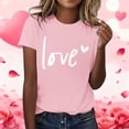 thumbnail image 2 of WTXUE Valentine's Day Shirt for Men Love Heart Printed Shirts Graphic Tees Crewneck Short Sleeve Tops Running Tops Lightweight Breathable Workout Tops Oversized Tshirts Fashion Tops Light Pink S, 2 of 7