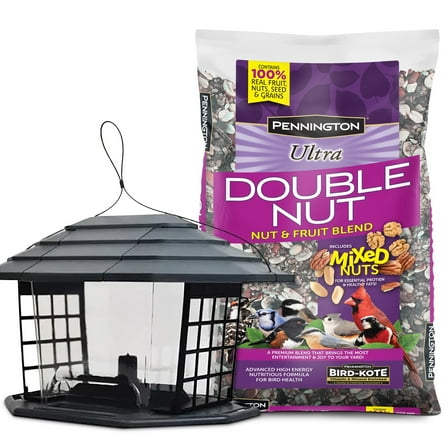 Pennington Earth Smart Ecobistro 5lb Capacity Wild Bird Feeder and Feed Starter Kit 1 Each