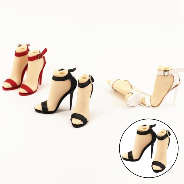 2 PCS 1: 6 Sandalias de tacones s clásicos para el cuerpo de de acción de acción '' Hugo tacones altos