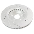 thumbnail image 2 of Geelife Brake Rotor Drilled & Slotted G-Coated Front Kit, 2 of 9