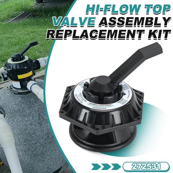 Pentair 272531 Hi-Flow Top Valve Assembly Replacement Pool/Spa Filter and Valve