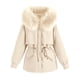 thumbnail image 2 of Puntoco Abrigo de manga larga cálido para mujer con capucha y cuello chaqueta delgada de invierno Puntoco Puntoco-3541, 2 of 4