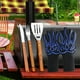 thumbnail image 4 of High Temperature 800 Degrees BBQ Flame Retardant Fireproof Barbecue Five Finger Gloves Heat Insulation Microwave Oven GlovesFeatures:High Heat Resistance: Crafted from materials, these gloves, 4 of 6