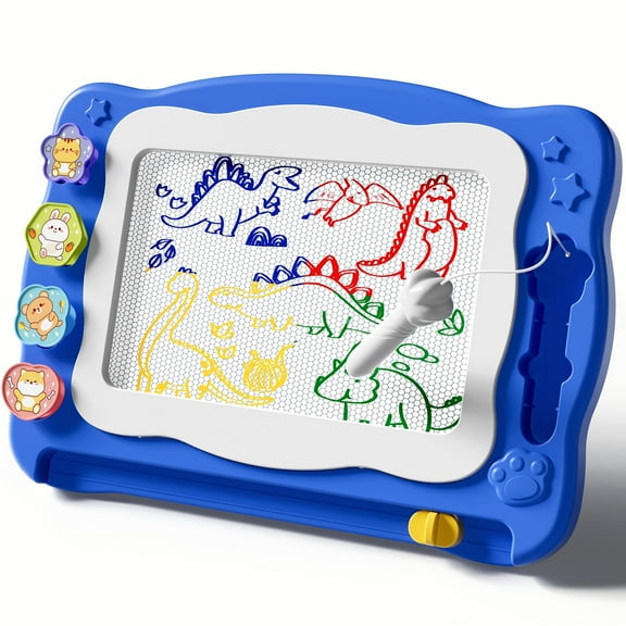 Drawing Doodle Tablet Blue, Learning Educational Toys Etch Sketch Gift For Kids 4 5 6 Years old, Christmas Birthday Gift