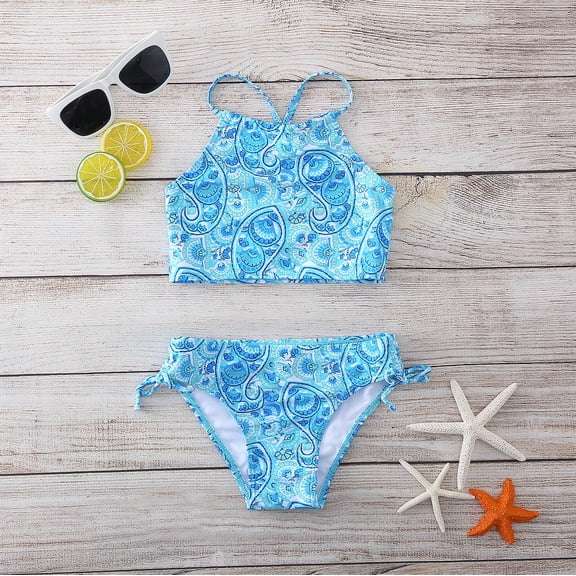 RTKFRFL Swimsuits For Teens Sporty 2 Piece Vacation Beach Bathing Suit Beachwear Swimwear
