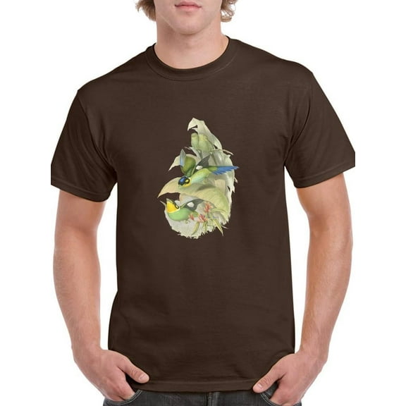 Gould Birds Of The Tropics T-Shirt Men -John Gould Designs, Male XX-Large