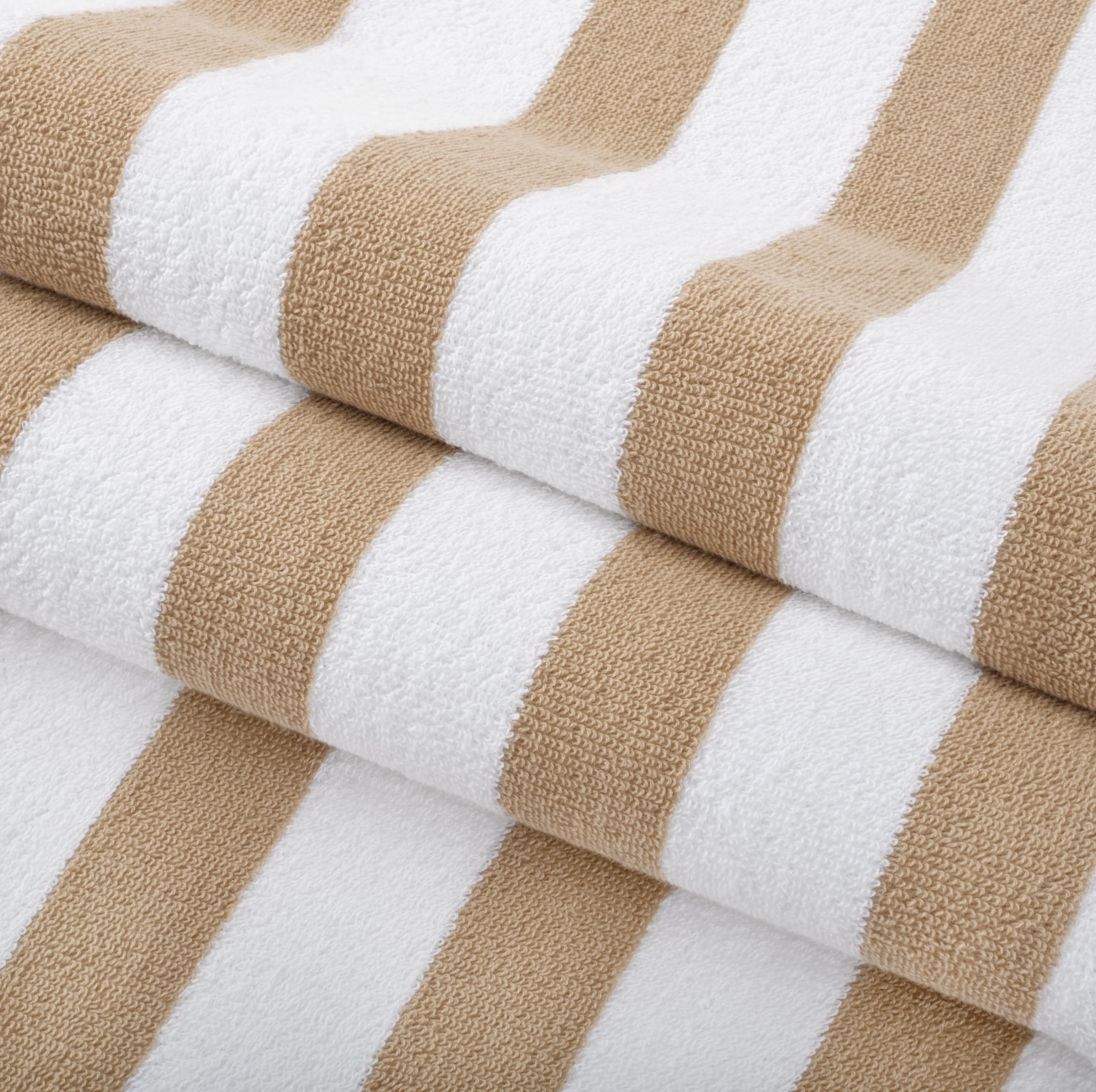 Arkwright Cali Cabana Beach Towels - 100% Ring Spun Cotton Pool Towel - 30 x 60 in. - (Bulk Case of 32) Beige