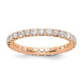thumbnail image 1 of 14K Rose Gold Ring Band 14kr Lab Grown Diamond SI1 SI2, G H I, Eternity , Size 5, 1 of 1