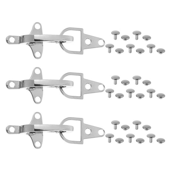 3 Sets Sew on Toggle Closures Metal Cloak Clasp Fasteners Sewing Snap Toggle Buttons Coats Buckle Clips Jacket Buckle Replacement Toggle Buckles for DIY Crafts Silver