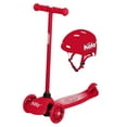 thumbnail image 2 of HALO Rise Above Jr. 3 Wheel Scooter and Helmet Combo - Red - 44lbs Max Weight - Unisex, 2 of 5