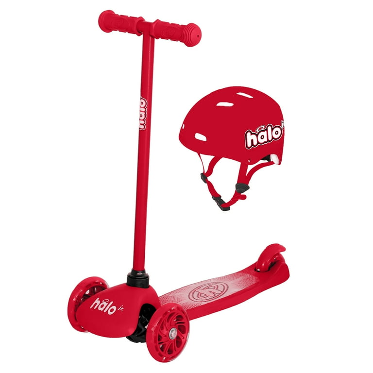 Free Shipping! Halo Rise Above Jr. 3 Wheel Scooter & Helmet