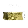 thumbnail image 3 of Ceinture Élastique à Paillettes pour Femme, Sangle Extensible, Accessoire de Robe de Soirée, Or, 3 of 6