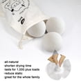 thumbnail image 2 of Wool Dryer Balls 6 Pack, Reusable, Reduce Wrinkles and Decrease Drying Time, Hypoallergenic, 2 of 6
