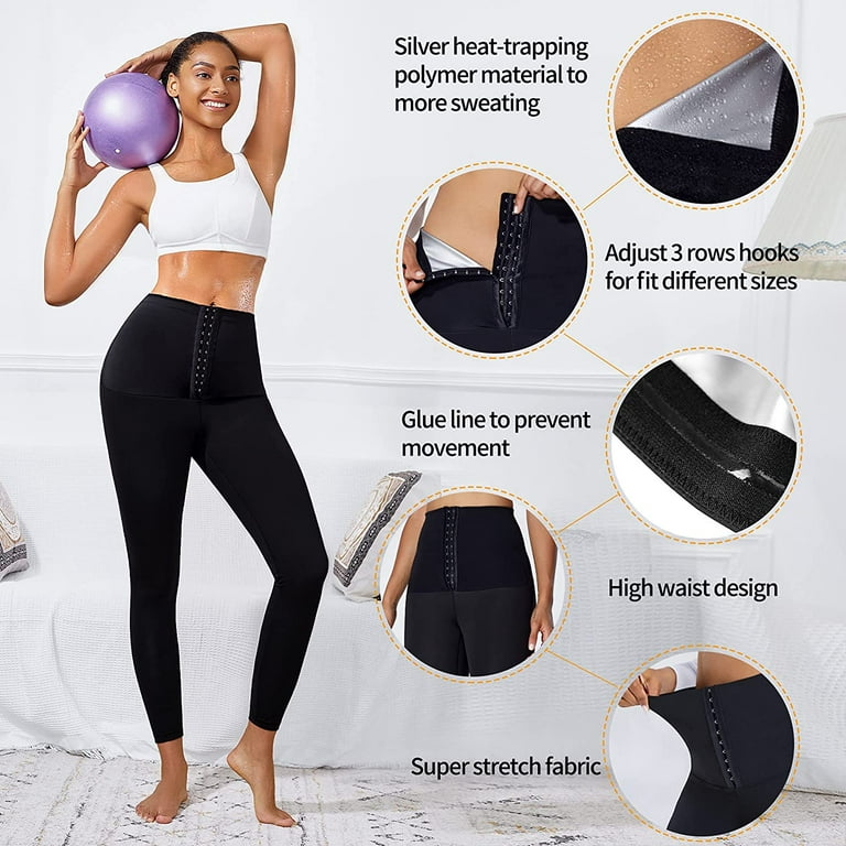 Sauna Sweat Pants for Women High Waist Trainer Thermo Workout Corset Leggings Exercise Body Shaper Sauna Suits