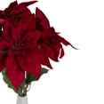 thumbnail image 3 of Northlight 20" Red and Green Artificial Poinsettia Christmas Pick, 3 of 4